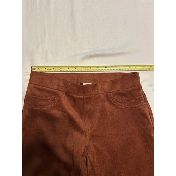 Zac & Rachel Women's Small Burnt Orange Brown Skinny Pants Soft Stretch Comfort - Picture 4 of 5